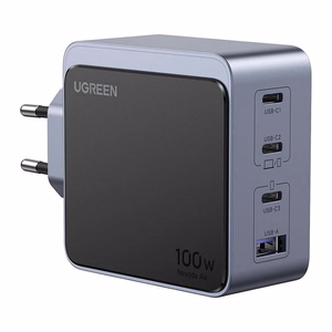 Hall Ugreen X565 GaN 100 W laadija, 3 × USB-C ja USB-A (35043)