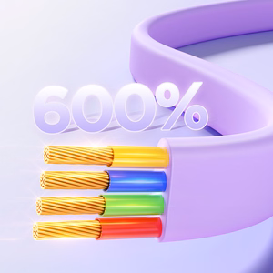 Joyroom Colorful Series S-A40 выдвижной кабель 3 в 1 USB-A - USB-C Lightning Micro USB 1м - фиолетовый