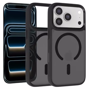 Liavec Cloudy чехол с металлической рамкой камеры для Iphone 17 Pro Max черный (кнопка управления камерой)