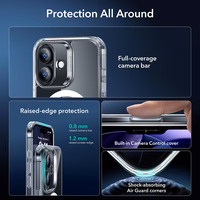 ESR Classic Hybrid MagSafe + Karastatud klaas Set jaoks iPhone 17 - Clear