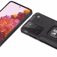 Wozinsky Ring Armor kõva hübriidümbrise ümbris + magnetiline hoidja Samsung Galaxy S22 Ultra sinine