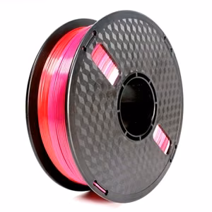 Flashforge 3DP-PLA-SK-01-RP – siidjas vikerkaare-PLA 3D-printeri filament, 1.75 mm, 1 kg pool, punane/lilla