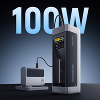 Powerbank Cuktech CUK00P23GLBK 210W 25000mAh Powerbank 2 x USB-C 1 x USB-A - must