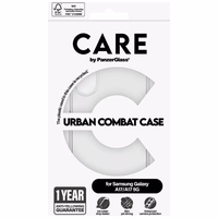 CARE by PanzerGlass Flagship Urban Combat Ümbris for Samsung Galaxy M17 5G / A17 / A17 5G - läbipaistev