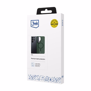 3mk Smoke MagCase Samsung Galaxy S25 Ultra jaoks roheline-poolläbipaistev