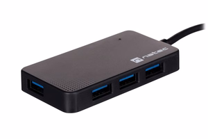 NATEC jaotur USB 3.0 Moth (4 porti, must)