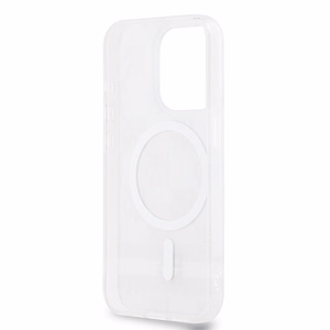 DKNY IML Checkered Mono Pattern & Printed Stripes MagSafe ümbris jaoks iPhone 15 Pro Max - beige
