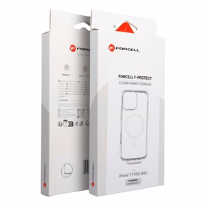 Forcell F-Protect Clear Hybrid Premium чехол для iPhone 17 Pro Max совместим с MagSafe прозрачный