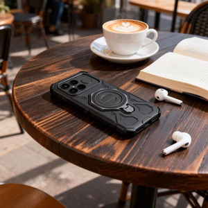 Tech-Protect TacticStand MagSafe ümbris for Xiaomi Poco F8 Ultra - must