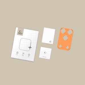Camera protection Tech-Protect CamAlloy Apple iPhone 17 Pro Cosmic oranž