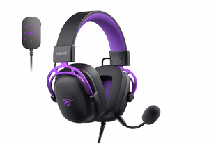 Havit H2002C+U - mängukõrvaklapid (mustad ja violetsed)