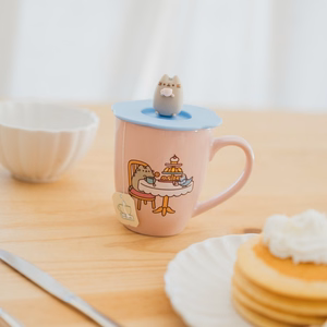 Pusheen - Ceramic mug with silicone lid and 3D figure 350 ml
