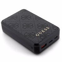 Guess Powerbank 18W GUPB10DP4GEGK 10000mAh must/must 4G nahast metallist logo