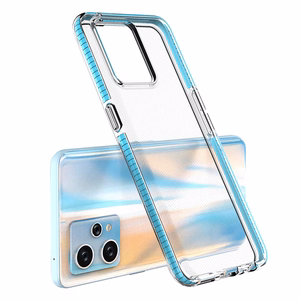 Kevadine ümbris Realme 9 Pro+ / Realme 9 silikoonkate koos raamiga must