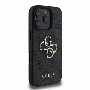 Guess 4G Big Logo Ümbris jaoks iPhone 16 Pro - Must