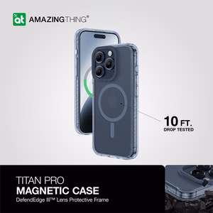 Amazing Thing Titan Pro Magsafe Ümbris 10FT IP156.1PTMBU jaoks Iphone 15 Pro sinine