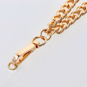 CHAIN #41 Phone lanyard, Phone pendant / cord length 40cm (20cm in the loop) / on wrist - kuldne