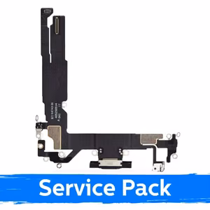 Laadimispesa ühilduv Apple iPhone 16 koos flex / must / (Service Pack)