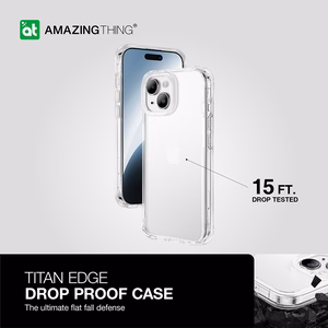 Amazing Thing Titan Edge Ümbris 15FT IP156.7TECL jaoks Iphone 15 Plus läbipaistev