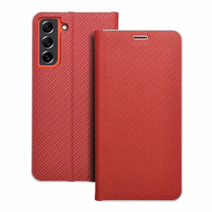 LUNA Book Carbon jaoks SAMSUNG S21 FE punane