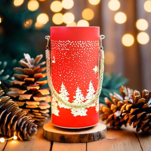 Christmas klaas Lantern FCL-10 punane-kuldne L Forever Light