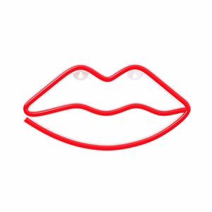 Neon LED Light LIPS punane Bat + USB FLNE08 Forever Light
