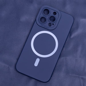Silicon Mag ümbris jaoks iPhone 15 Plus 6,7" dark sinine
