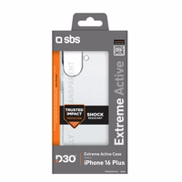 SBS Extreme Active D3O Ümbris jaoks iPhone 16 Plus - Läbipaistev