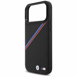 BMW M Tricolor Metal Logo MagSafe Ümbris jaoks iPhone 17 Pro Max - Must