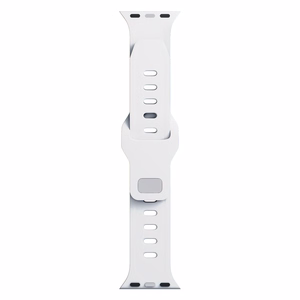 3mk silikoonrihm Apple Watchile, 38/40/41/42 mm, valge, väike suurus