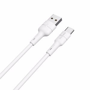 USB kaabel Borofone BX30 Type-C 1.0m silicone valge