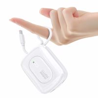 Dudao K32 22.5W 10000 mAh Powerbank with Built-in USB-C/ Lightning Kaabel - valge