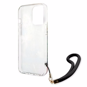 Guess GUHCP13LHFLSB iPhone 13 Pro / 13 6.1" синий/синий жёсткий чехол Flower Strap