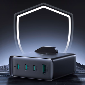 GaN Laadija UK Joyroom JR-TCG05UK 140W 3x USB-C USB-A + USB-C / USB-C kaabel 240W 1.2m