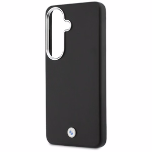 Чехол BMW Sign Metal Logo MagSafe для Samsung Galaxy S26+, чёрный