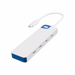 Hyper HyperDrive Flex HD5201BUGL – 4-pordine USB-C jaotur, valge/sinine