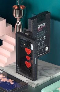 Kingxbar Sweet Series ümbris, mis on kaunistatud originaalsete Swarovski kristallidega iPhone 12 Pro / iPhone 12 roheline