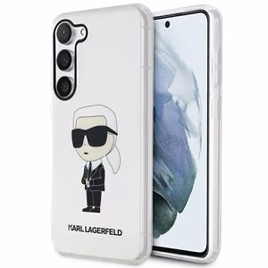 Karl Lagerfeld KLHCS23SHNIKTCT S23 S911 läbipaistev hardcase Ikonik Karl Lagerfeld