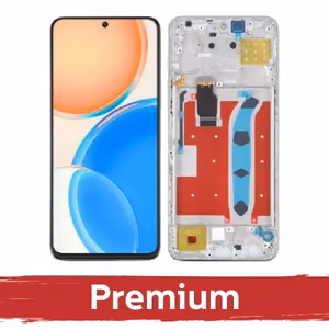 LCD ekraan ühilduv Huawei Honor X8 (4G) raamiga / hõbedane / OEM