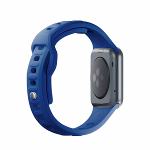 3mk silikoonrihm Apple Watchile, 38/40/41/42 mm, sinine, väike suurus