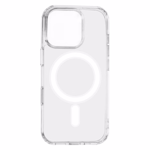 Anti Shock 1,5 mm Mag Чехол для iPhone 16 Pro 6,3" прозрачный с большим отверстием и кнопкой