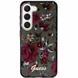 Guess GUHCS23MHCFWSA S23+ S916 зелёный/хаки жёсткий чехол Flower Collection