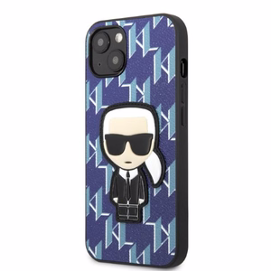 Karl Lagerfeld KLHCP13MPMNIKBL iPhone 13 6.1" жёсткий чехол синий/синий Monogram Ikonik Patch