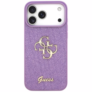 Guess Fixed Glitter Big 4G ümbris jaoks iPhone 17 Pro Max - lilla