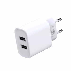 XO seinalaadija CE02C 2x USB 2,1A valge + Lightning kaabel