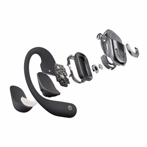 SHOKZ OpenFit 2+ kõrvaklapid juhtmevaba kõrvakonks, kõrvas kõnedeks/muusikaks Bluetooth mustad