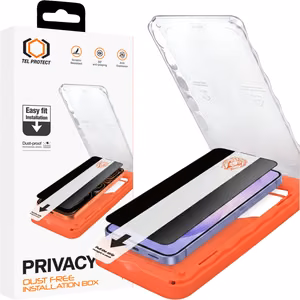Tel Protect Dust-Free Easy Fit Privacy Titan закаленное стекло для Samsung Galaxy S26 черный (с разблокировкой по отпечатку пальца)