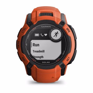 Garmin Instinct 2X Solar 2,79 cm (1,1") MIP, 50 mm, digitaalne 176 × 176 piksli puuteekraan, punane, GPS (satelliit)