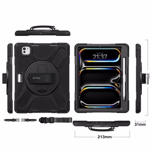Crong Defender Plus – Rugged case iPad Pro 11" M5 (2025) / M4 (2024) (Black)