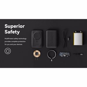 VEGER powerbank 10000 mAh with juhtmevaba charging compatible with MagSafe PD QC3.0 2A 20W MagOn (VP1151 / W1151) valge